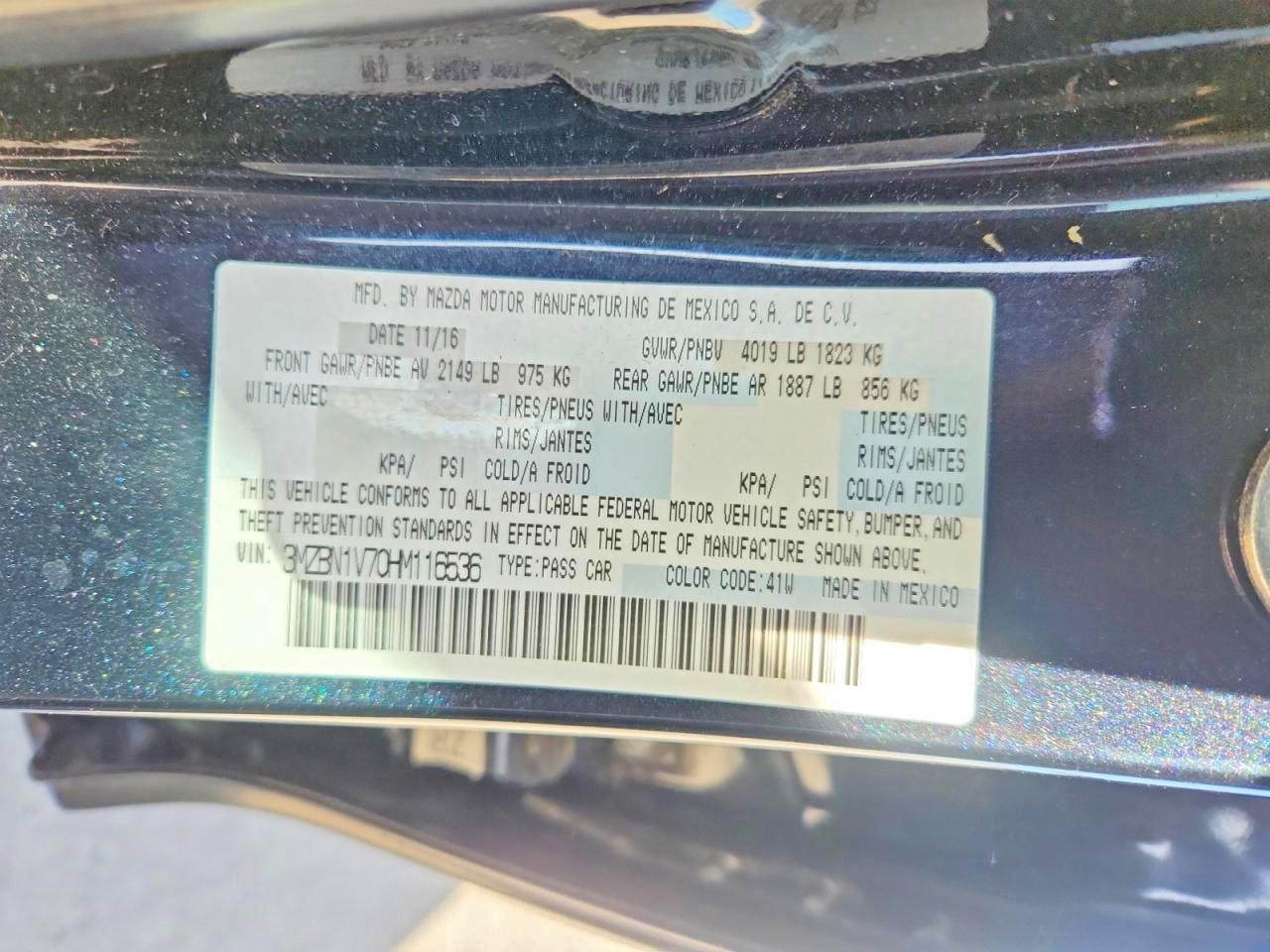 2017 Mazda 3 Touring