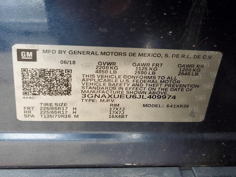 2018 Chevrolet Equinox lt