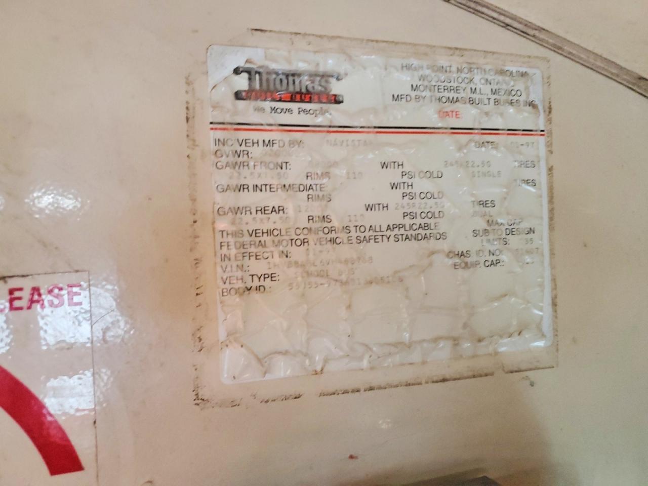 1997 International 3000 3800-School Bus