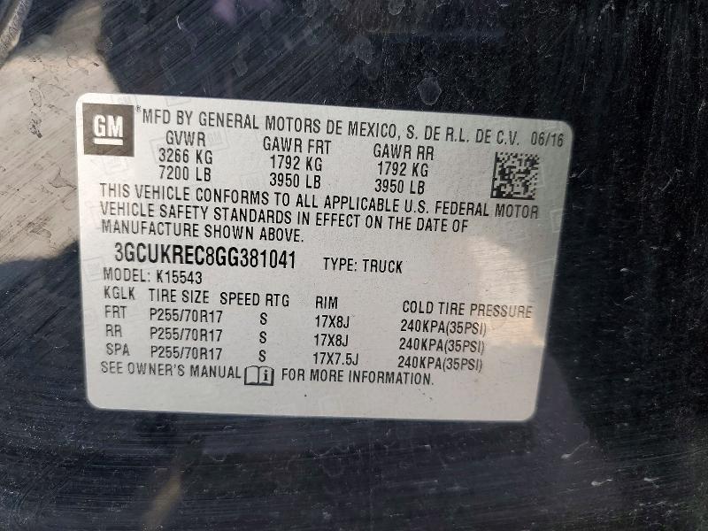 2016 Chevrolet Silverado K1500 LT