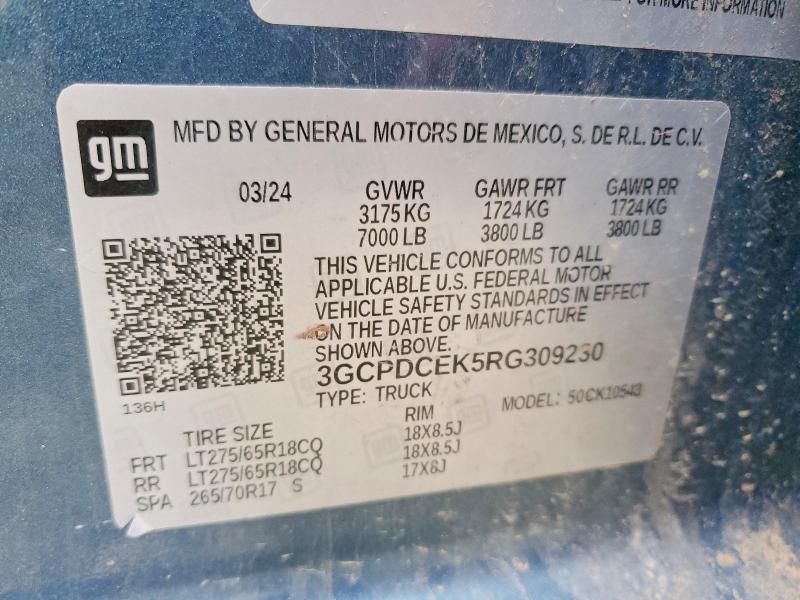 2024 Chevrolet Silverado K1500 Trail Boss Custom