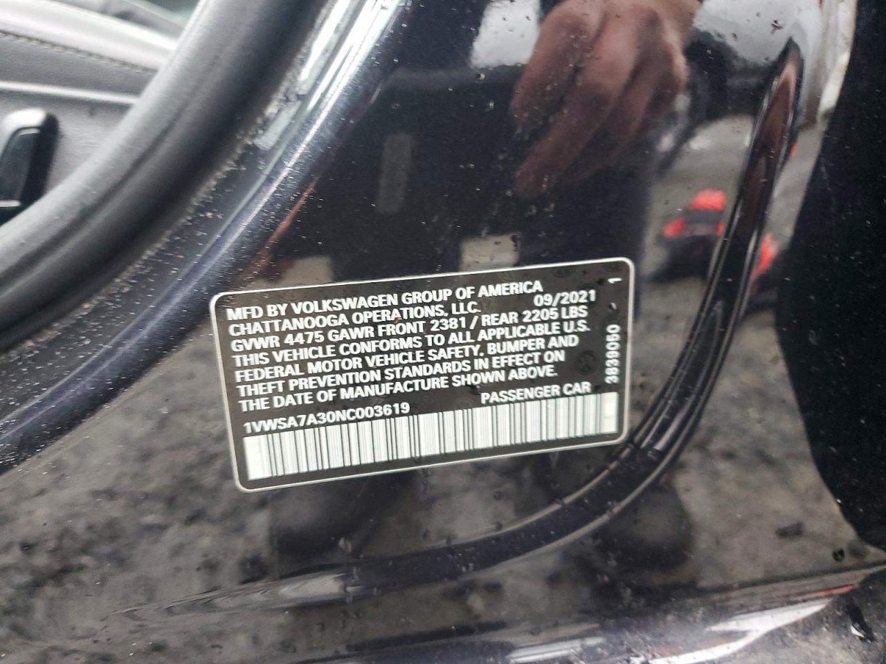 2022 Volkswagen Passat se