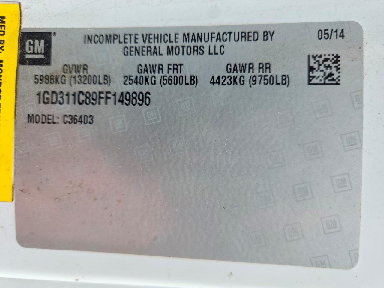 2015 GMC Sierra Utility / Service Truck