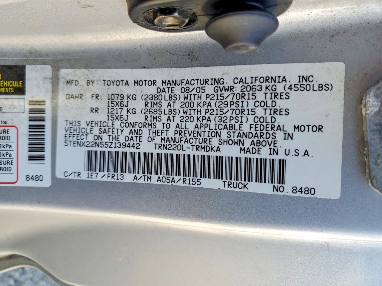 2005 Toyota Tacoma Base