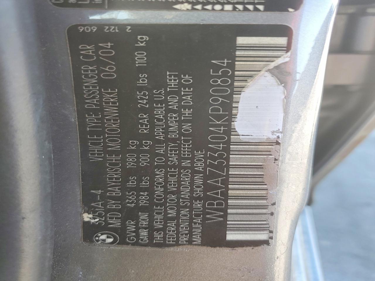 2004 BMW 325 is Sulev