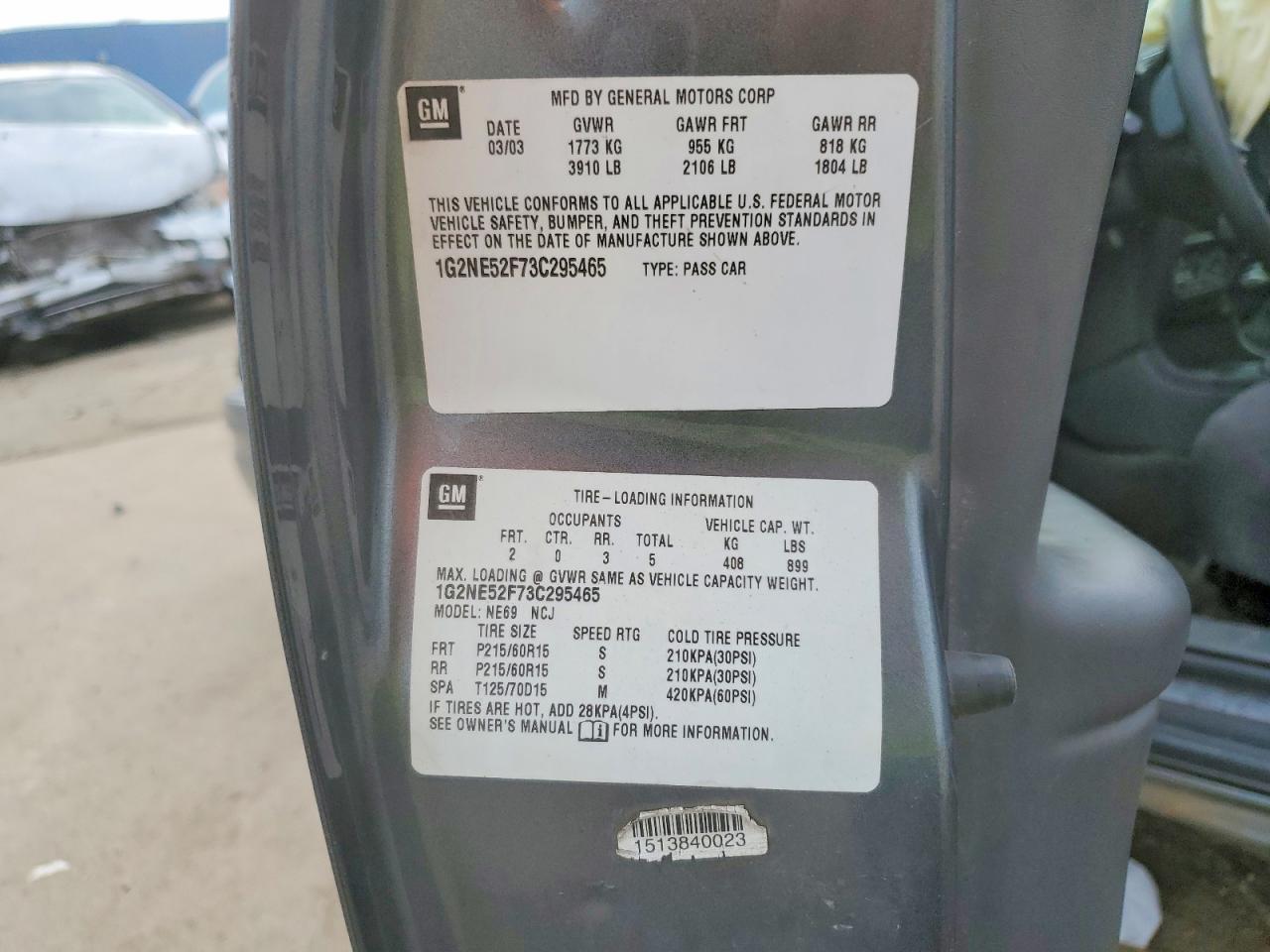 2003 Pontiac Grand am se