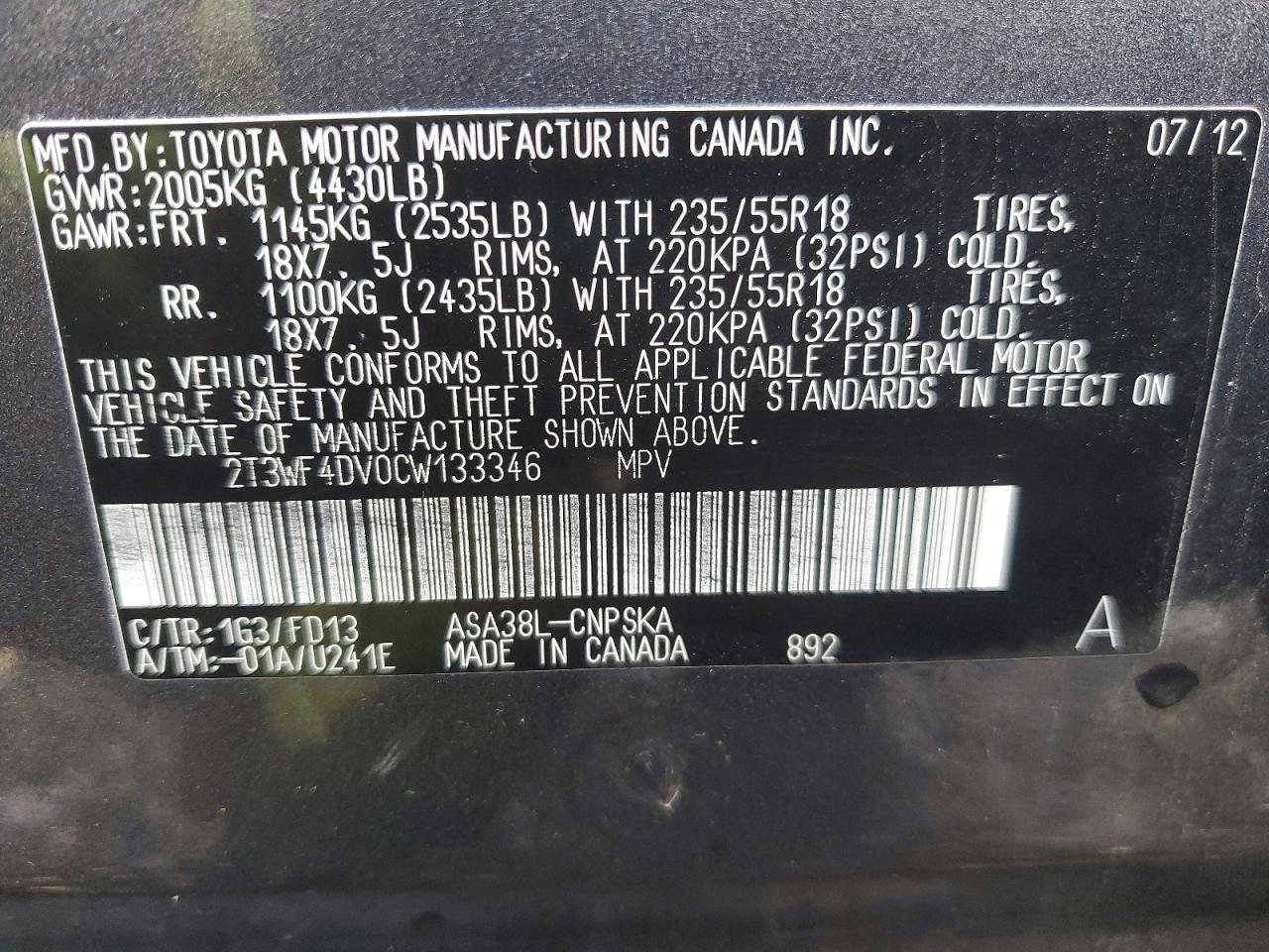 2012 Toyota Rav4