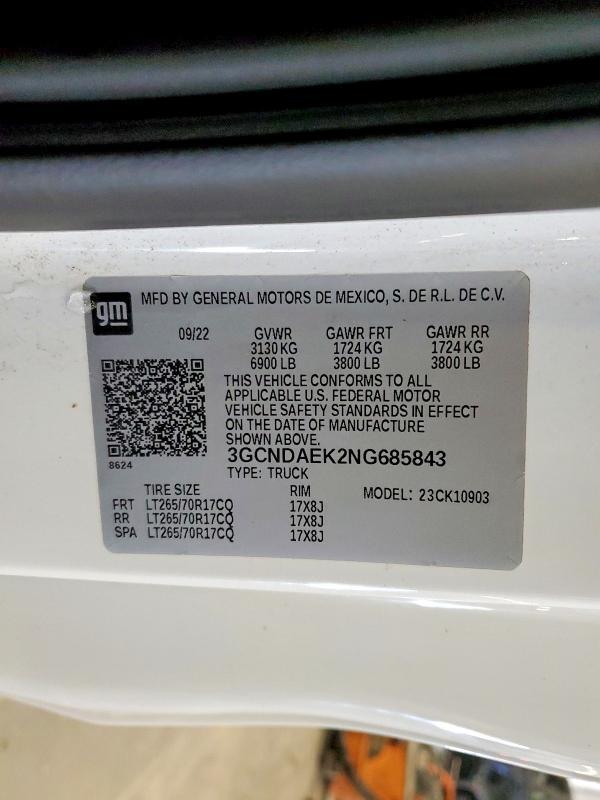 2022 Chevrolet Silverado K1500