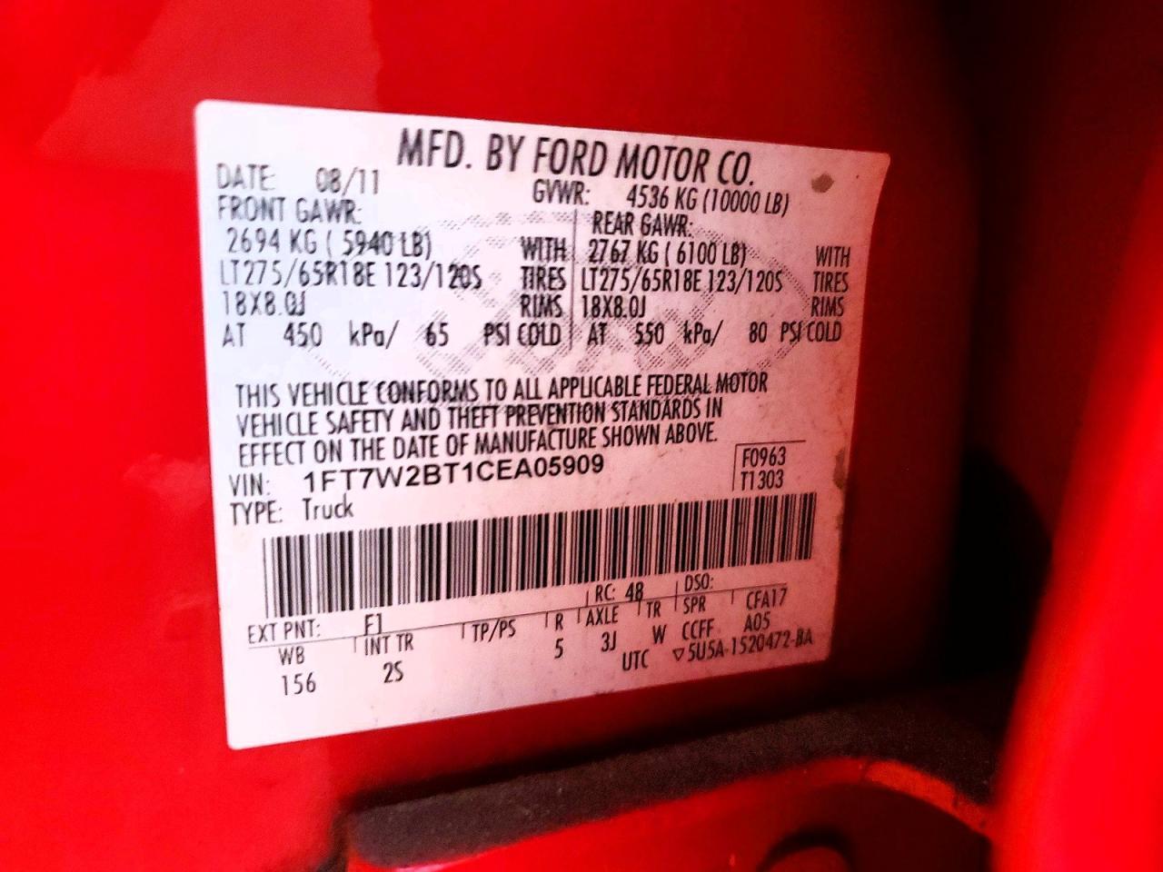 2012 Ford F250 Super Duty