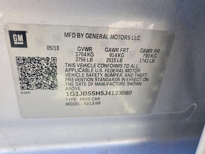 2018 Chevrolet Sonic ls