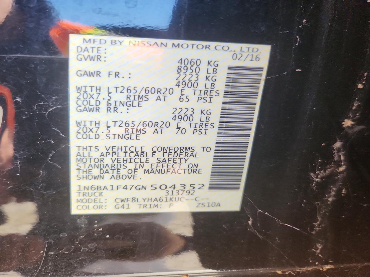 2016 Nissan Titan XD Platinum Reserve