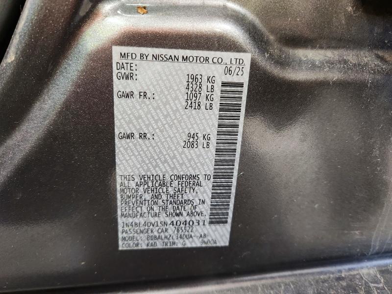 2025 Nissan Altima 2.5 sv