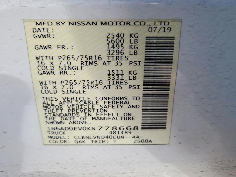 2019 Nissan Frontier PRO-4X