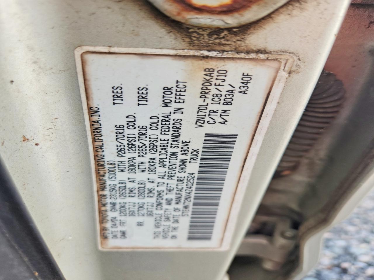 2004 Toyota Tacoma V6