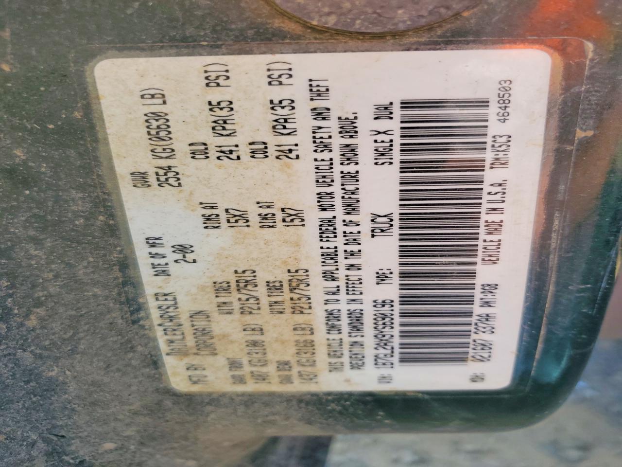 2000 Dodge Dakota Quattro