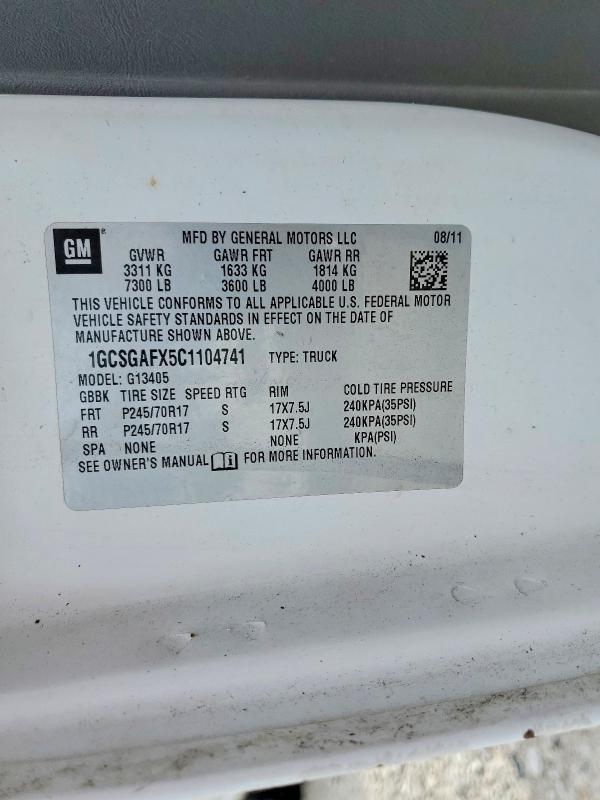 2012 Chevrolet Express G1500
