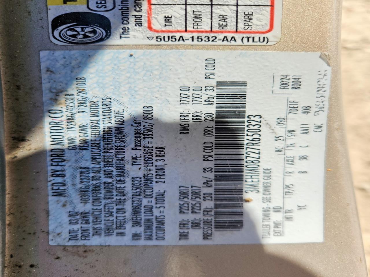 2007 Mercury Milan Premier