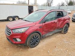 Salvage cars for sale from Copart Oklahoma City, OK: 2017 Ford Escape Titanium