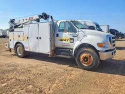 Salvage cars for sale from Copart Longview, TX: 2007 Ford F750 Super Duty Utility / Service Truck