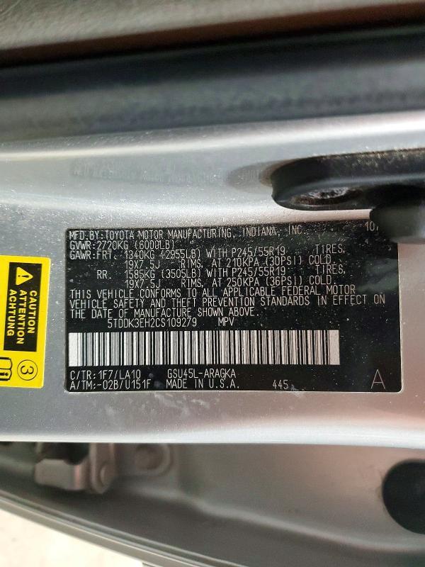 2012 Toyota Highlander Limited