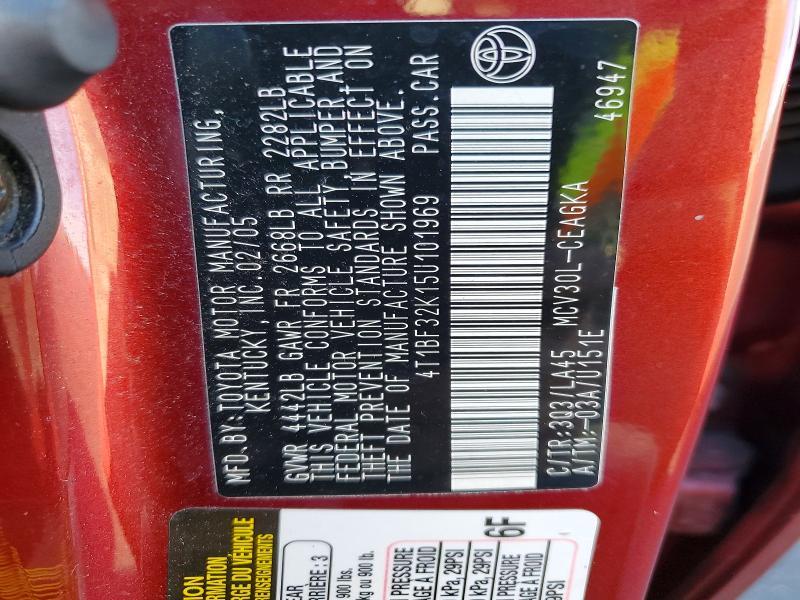 2005 Toyota Camry xle V6