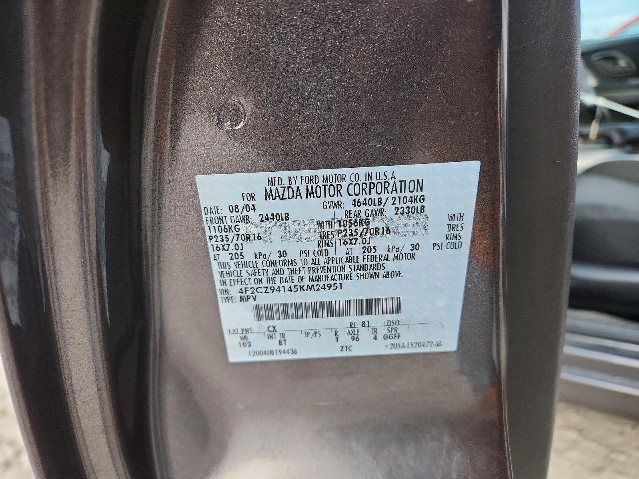 2005 Mazda Tribute s
