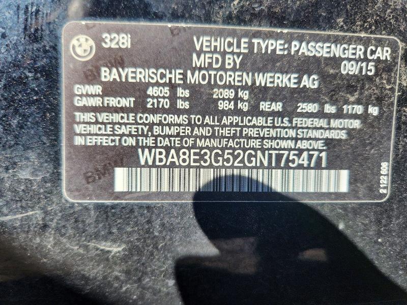 2016 BMW 328 xi Sulev