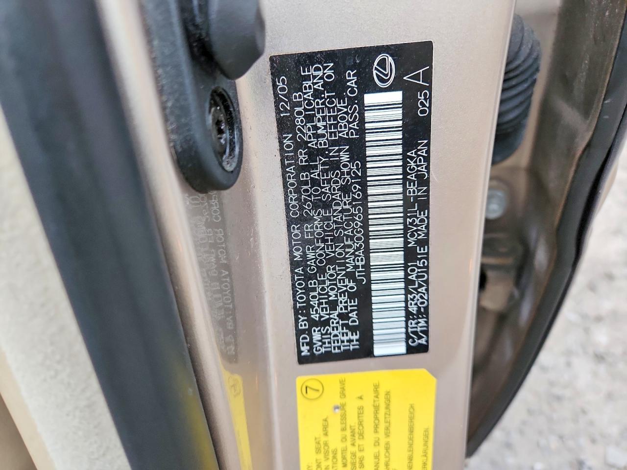2006 Lexus Es 330 Base