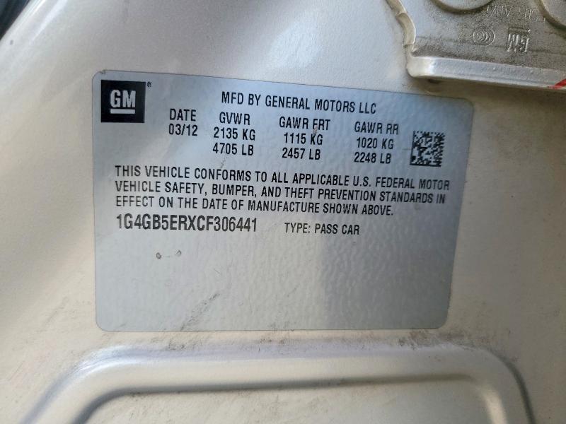 2012 Buick Lacrosse Convenience