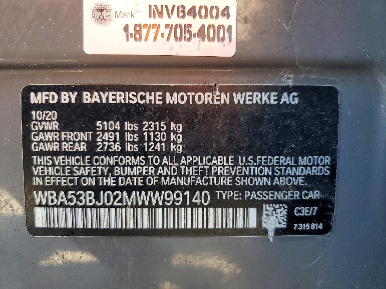 2021 BMW 540 i