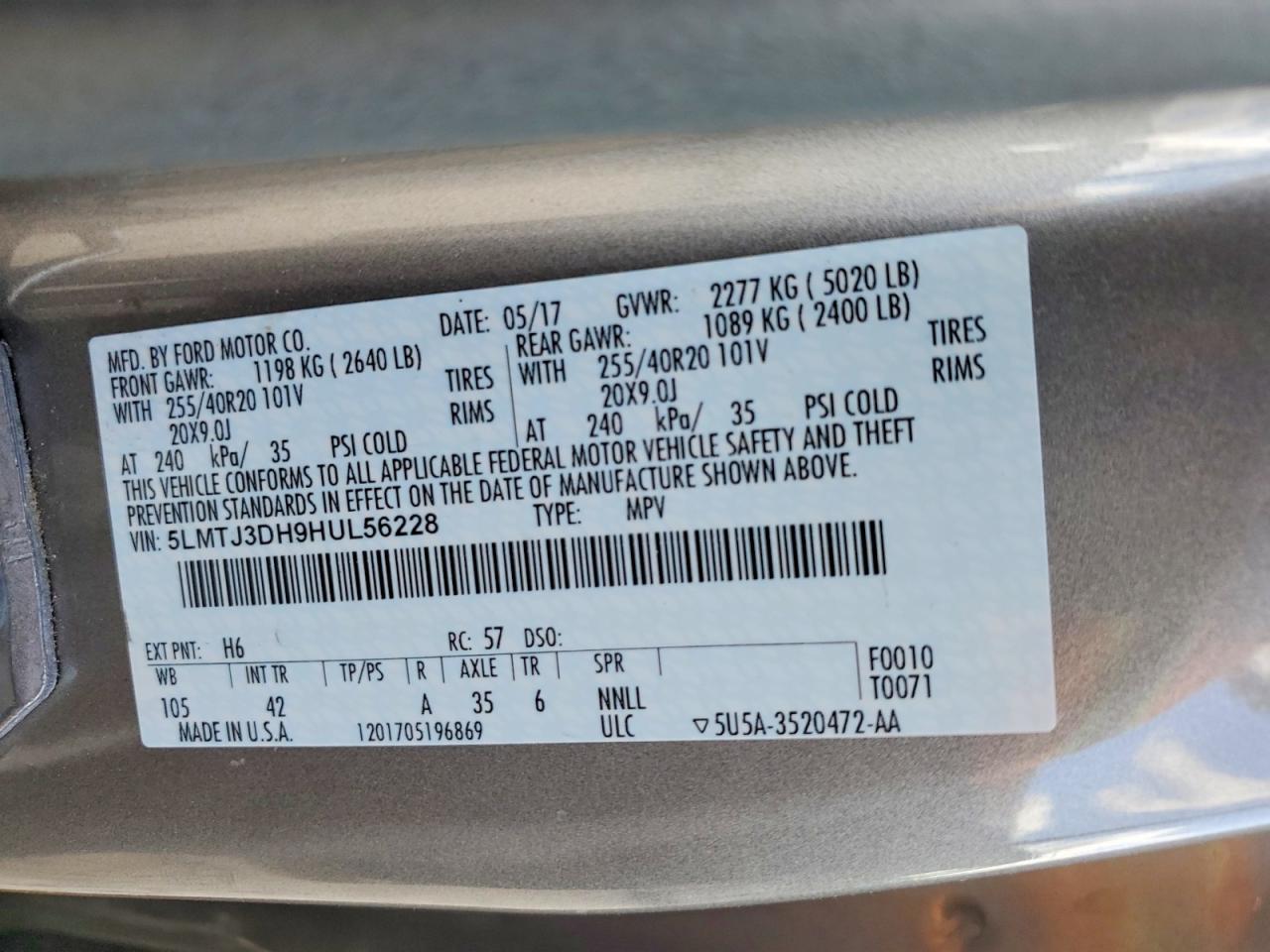 2017 Lincoln Mkc Reserve