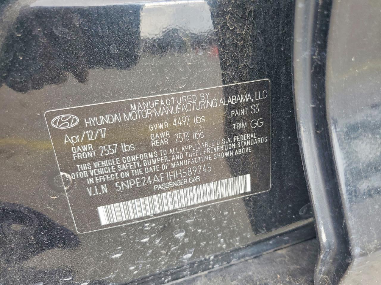 2017 Hyundai Sonata se