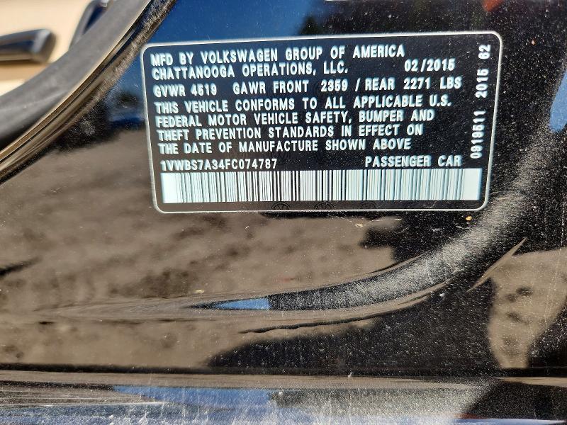 2015 Volkswagen Passat se