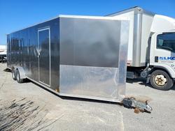Salvage trucks for sale at Dyer, IN auction: 2023 Pace American Enclosed Snowmobile Trailer