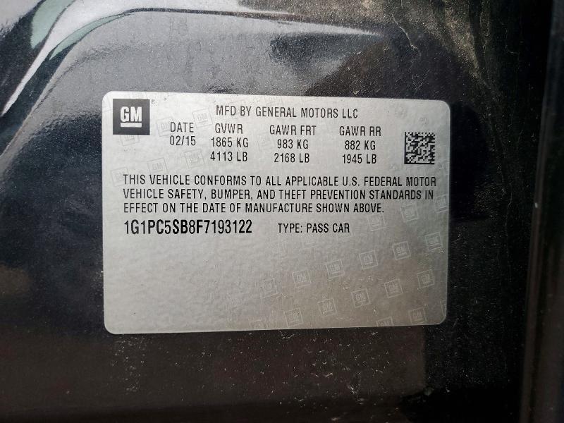 2015 Chevrolet Cruze lt