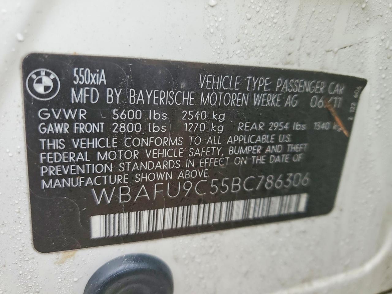 2011 BMW 550 xi