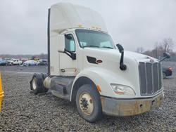 Salvage trucks for sale at Duryea, PA auction: 2016 Peterbilt 579 Semi Truck