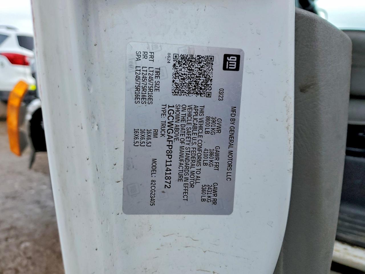 2023 Chev Rolet Express 2500 Cargo Delivery van