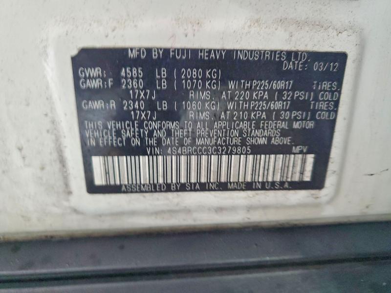 2012 Subaru Outback 2.5i Premium