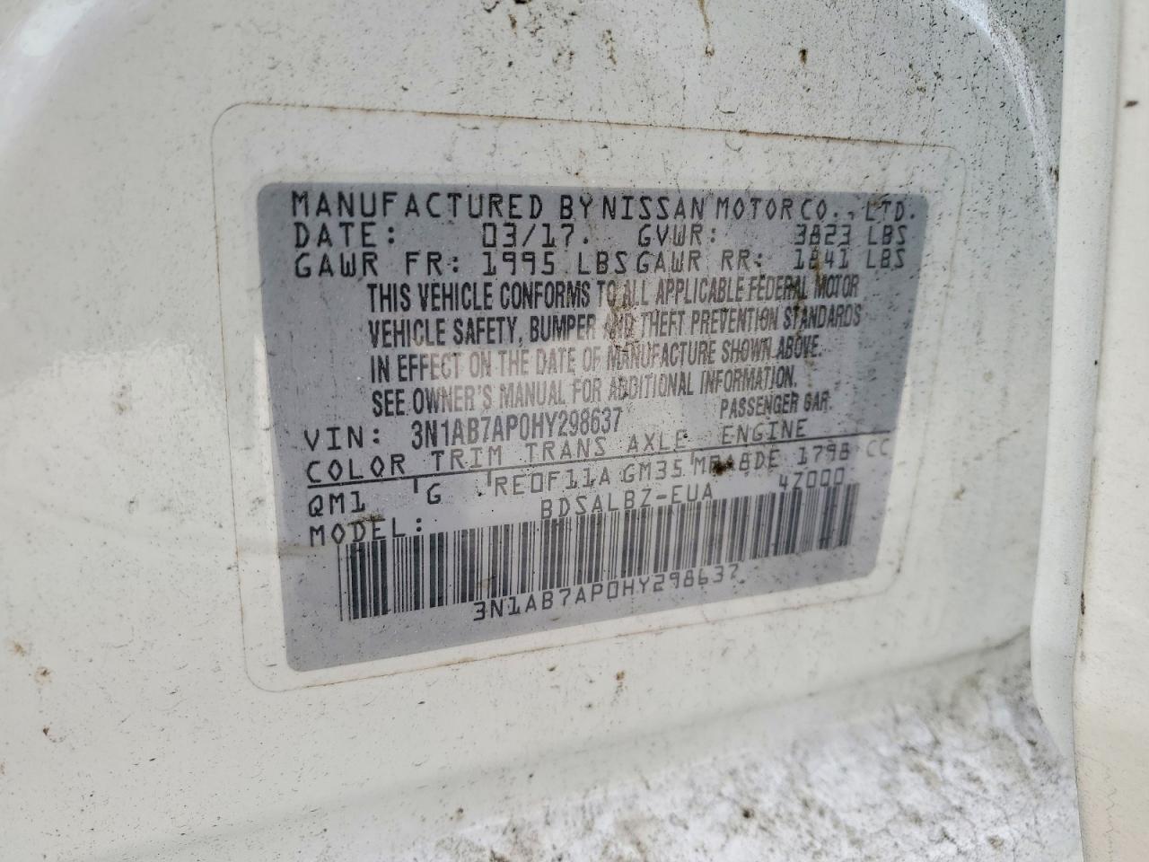 2017 Nissan Sentra s