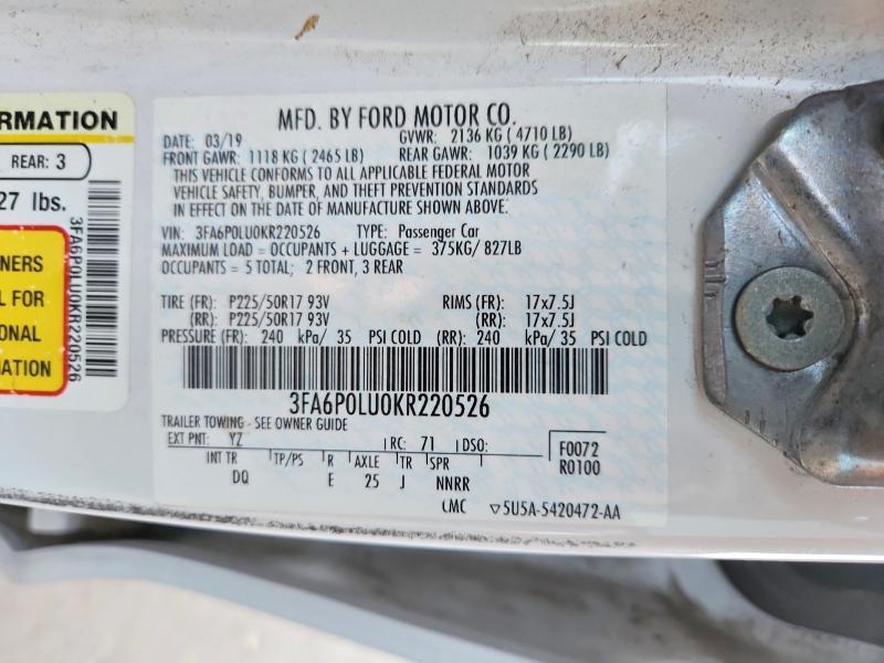 2019 Ford Fusion se