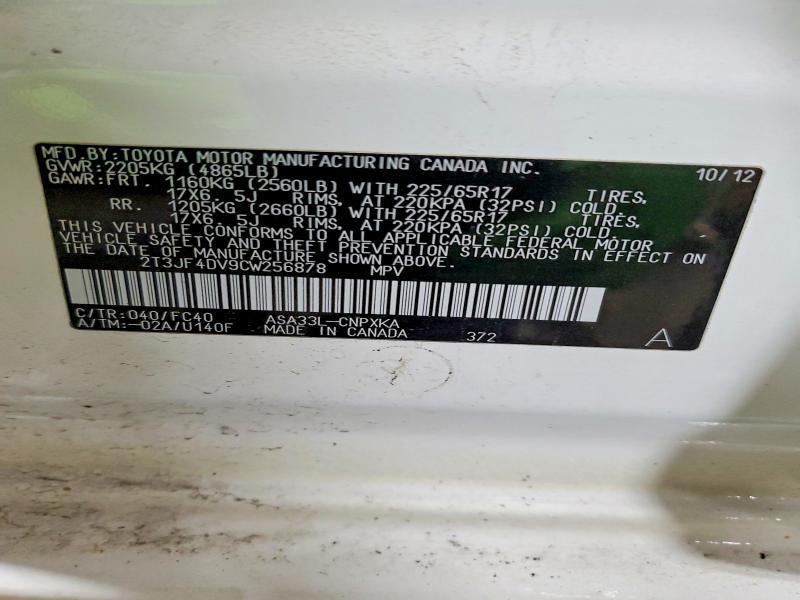 2012 Toyota Rav4 Base