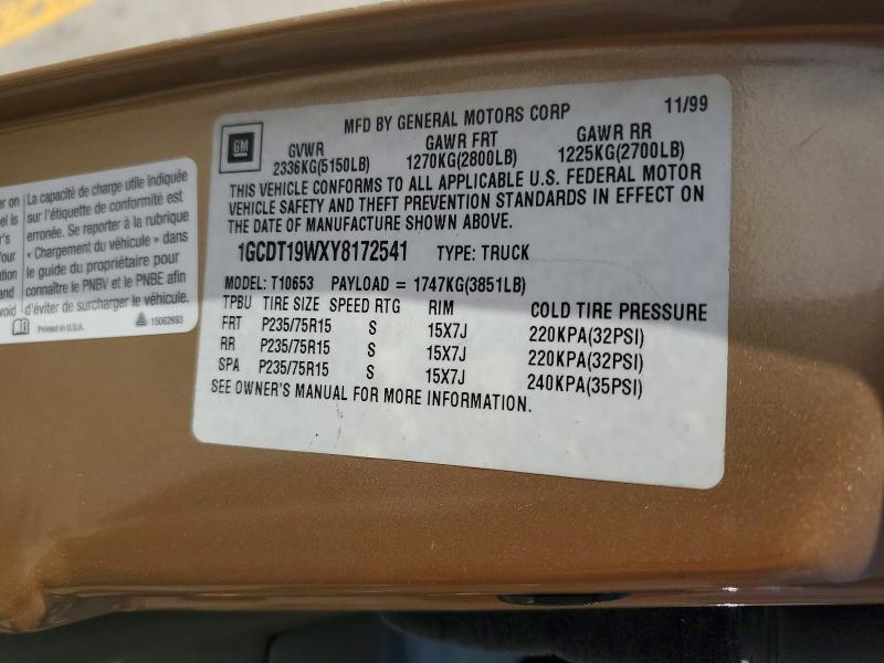 2000 Chevrolet S Truck S10