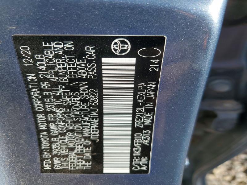 2021 Toyota Corolla le