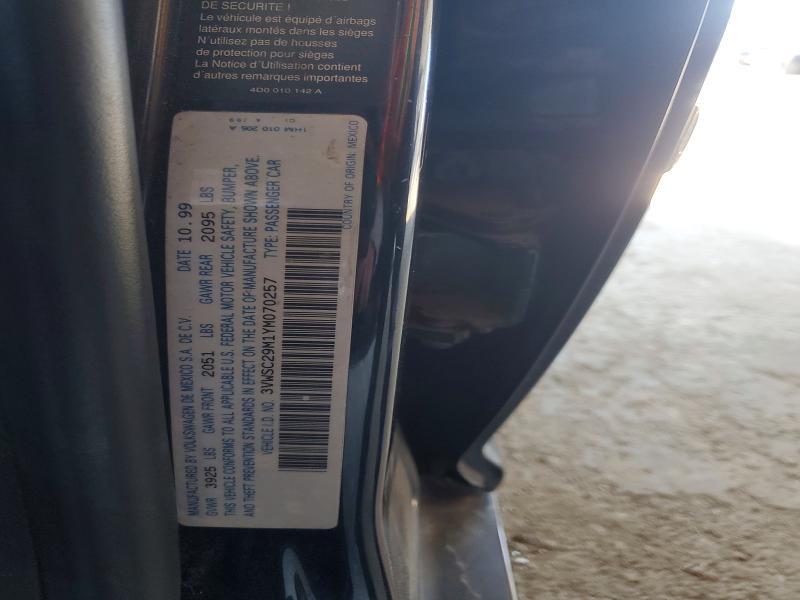 2000 Volkswagen Jetta gls