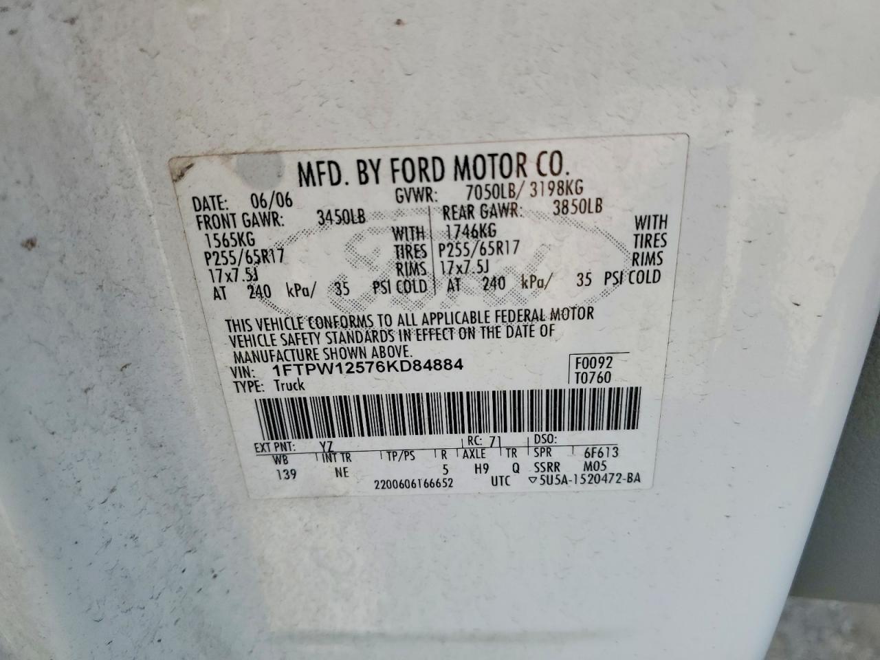 2006 Ford F150 Supercrew