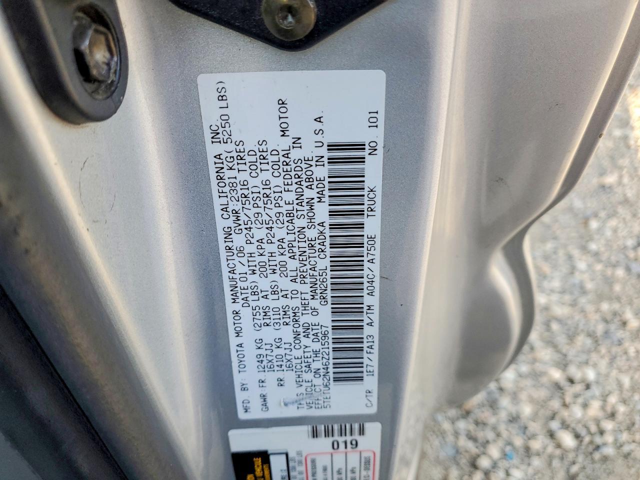 2006 Toyota Tacoma Prerunner V6