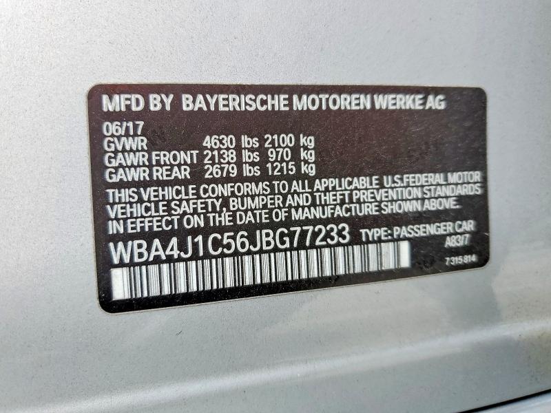 2018 BMW 430i Gran Coupe