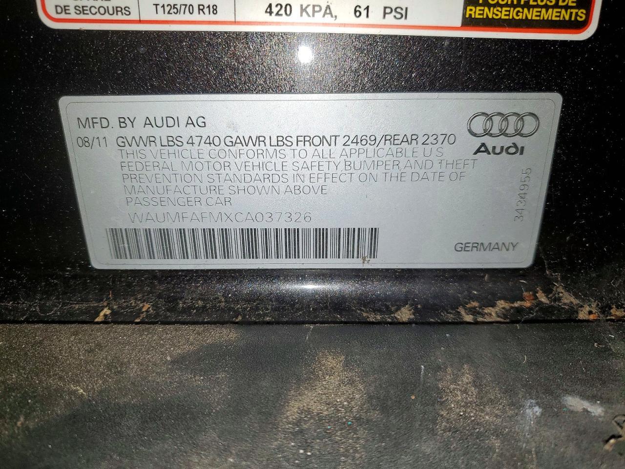 2012 Audi A3 Premium Plus