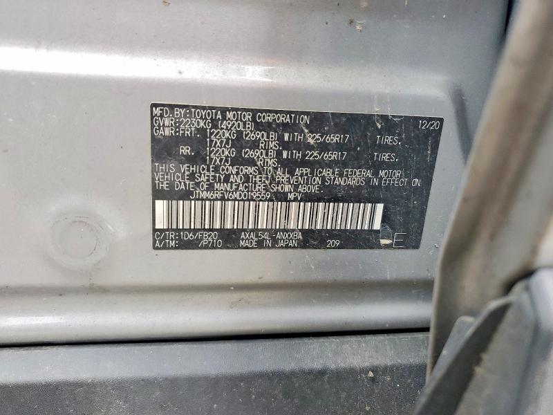 2021 Toyota Rav4 Hybrid le